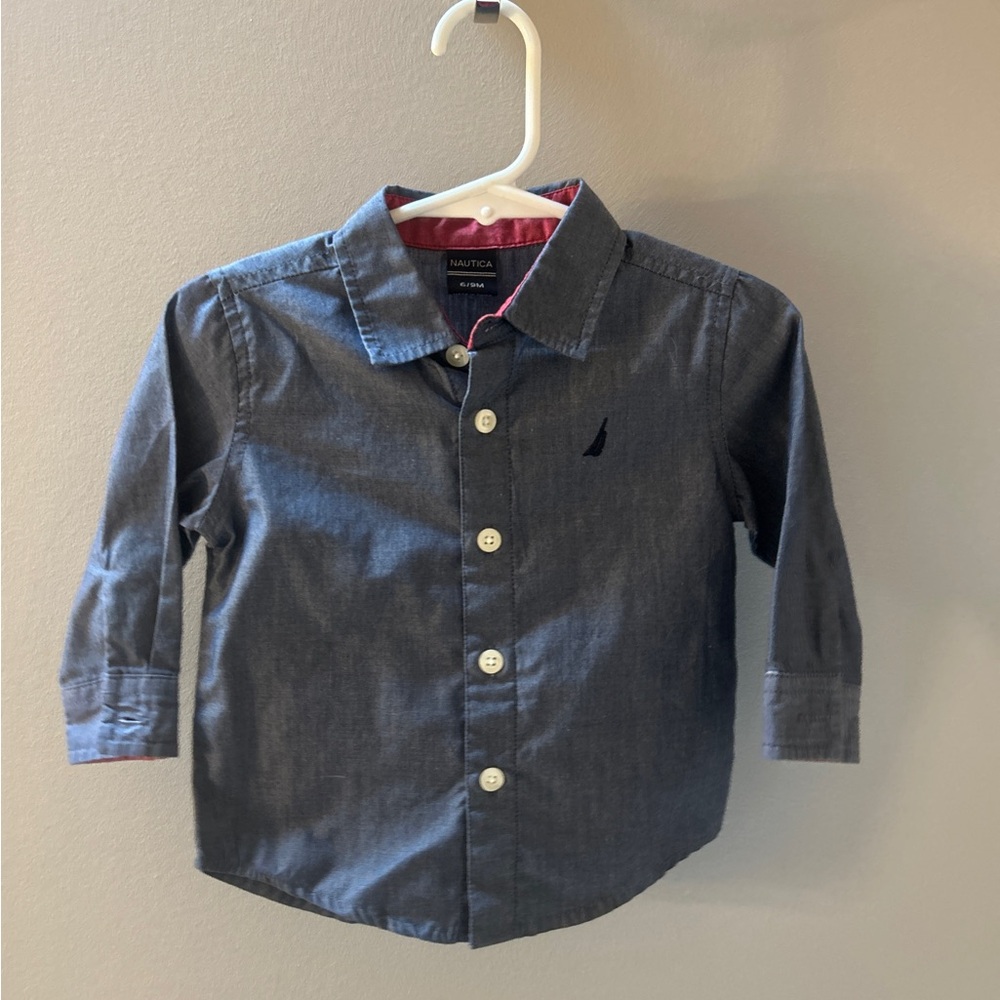 Nautica button down size 6/9 month.